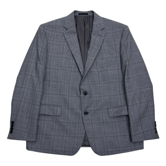 LAUREN RALPH LAUREN Check Pattern Gray Business Casual 2 Piece Blazer Suit 44S - Picture 3 of 10